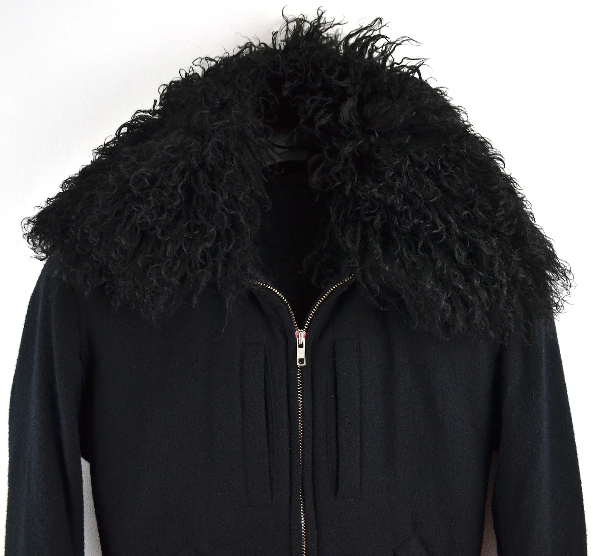 2007 Virgin Wool Aviator Blouson with Lamb Fur Collar