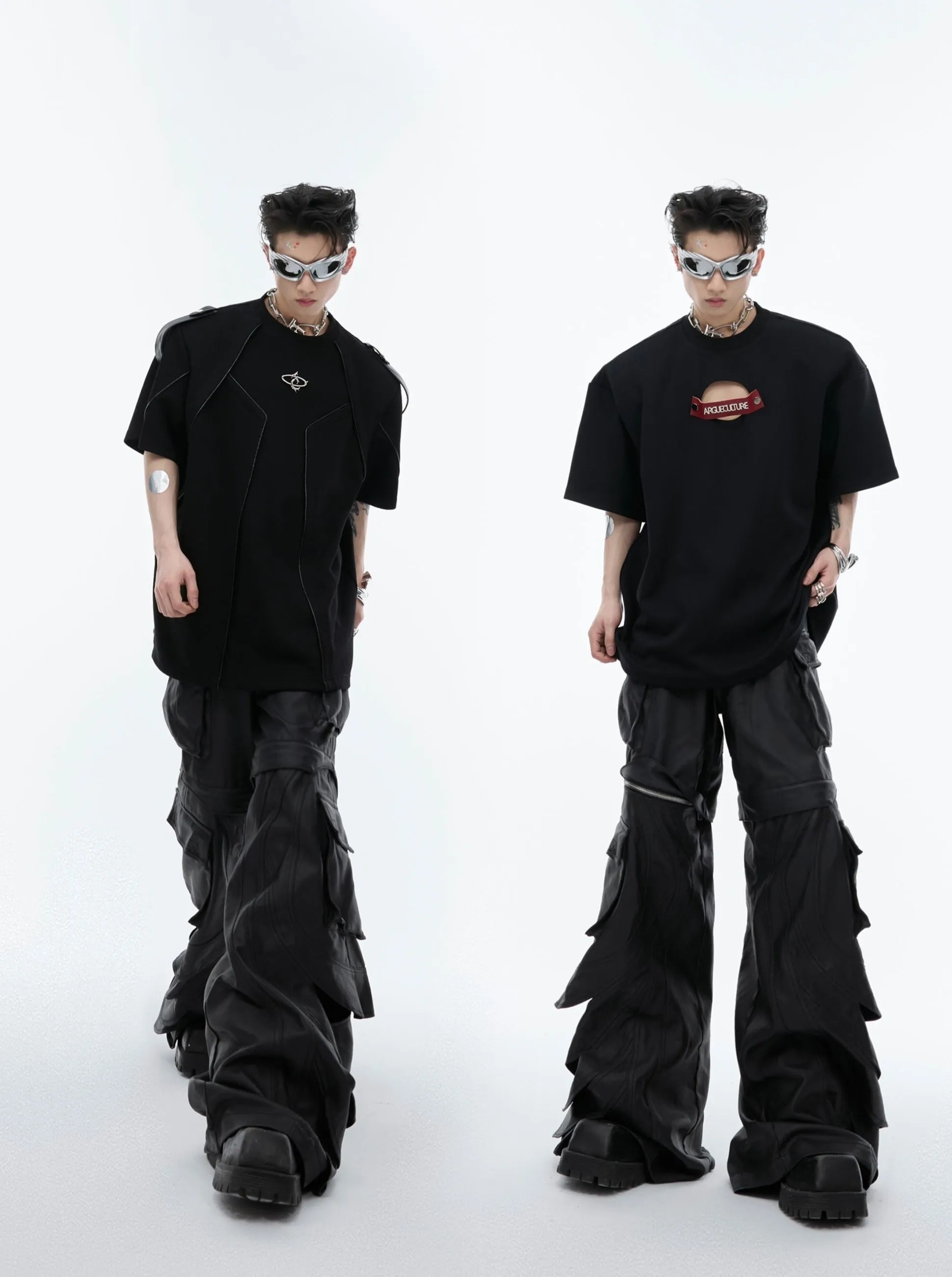 【24s Jun.】3D Heavyweight High-waisted Leather Pants