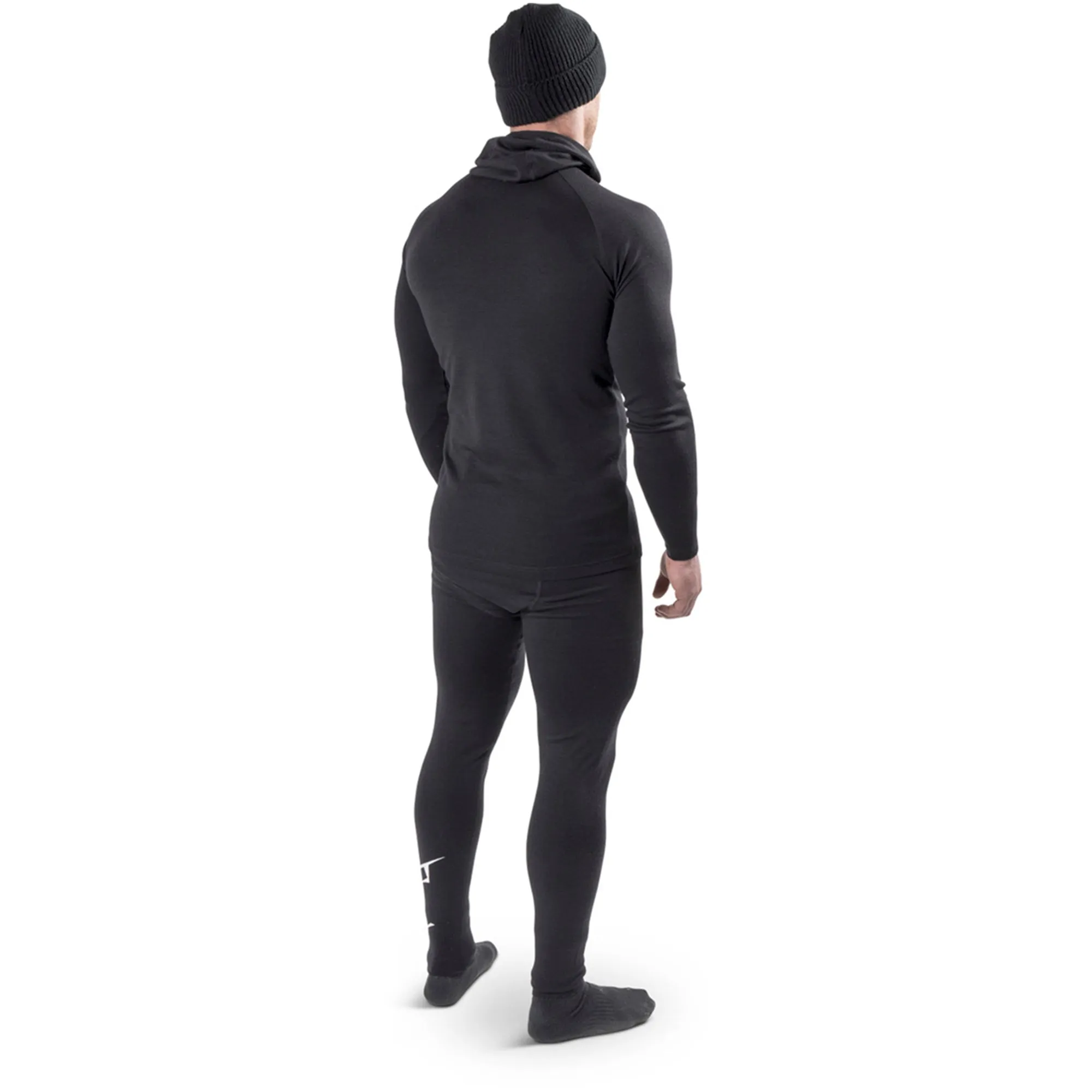 509  Black FZN Merino Hoodie Low-Profile Balaclava Hood Base Layer Level 2 Warmth Hoody