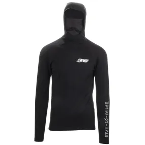 509  Black FZN Merino Hoodie Low-Profile Balaclava Hood Base Layer Level 2 Warmth Hoody