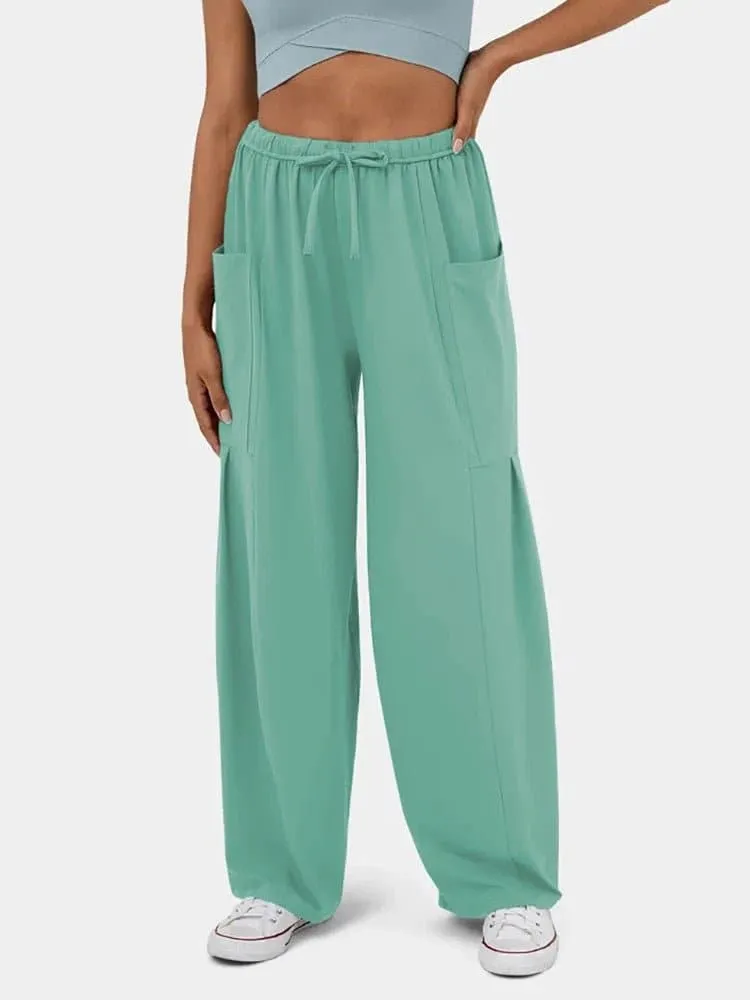 Athleisure Wide Leg Pants - Trendy & Comfortable High Waist Wide-Leg Pants | FITSHINLING