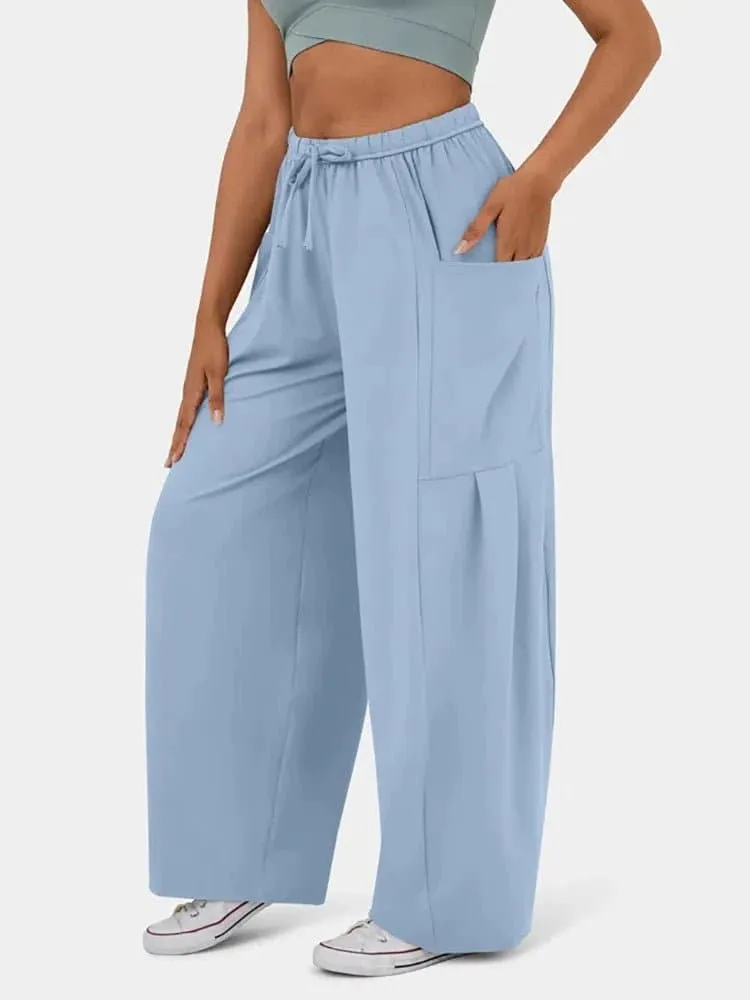 Athleisure Wide Leg Pants - Trendy & Comfortable High Waist Wide-Leg Pants | FITSHINLING