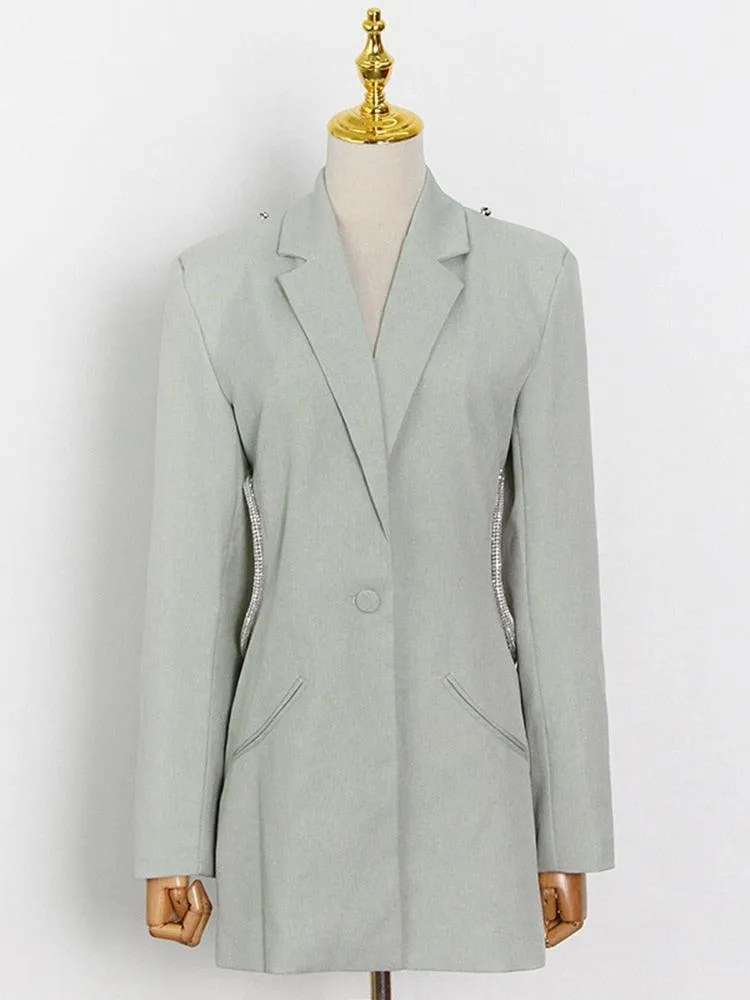 Backless Diamond Knot Blazer