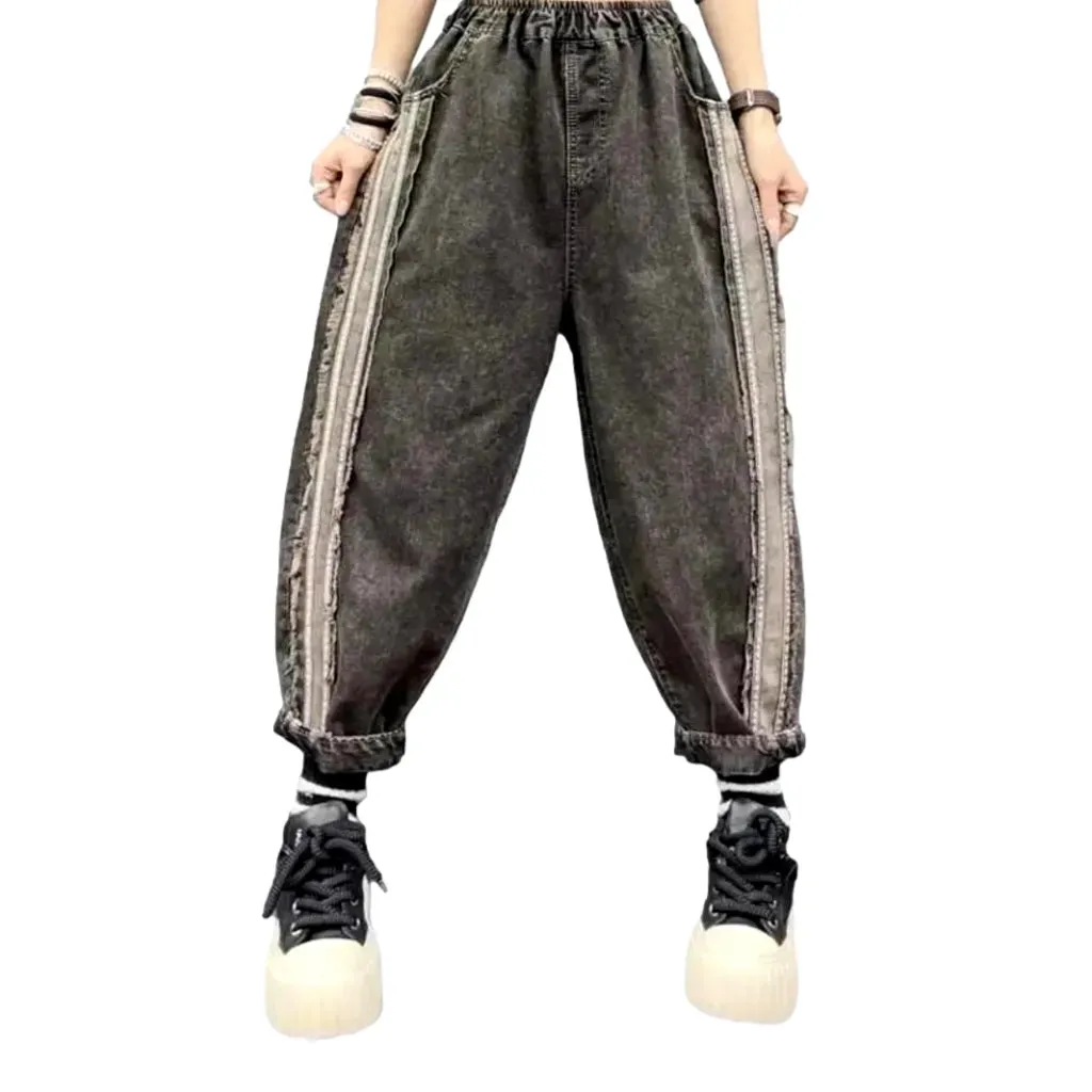 Baggy vintage denim pants for women