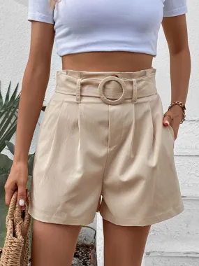 Belted Pleated Shorts - Culture Heaven Special