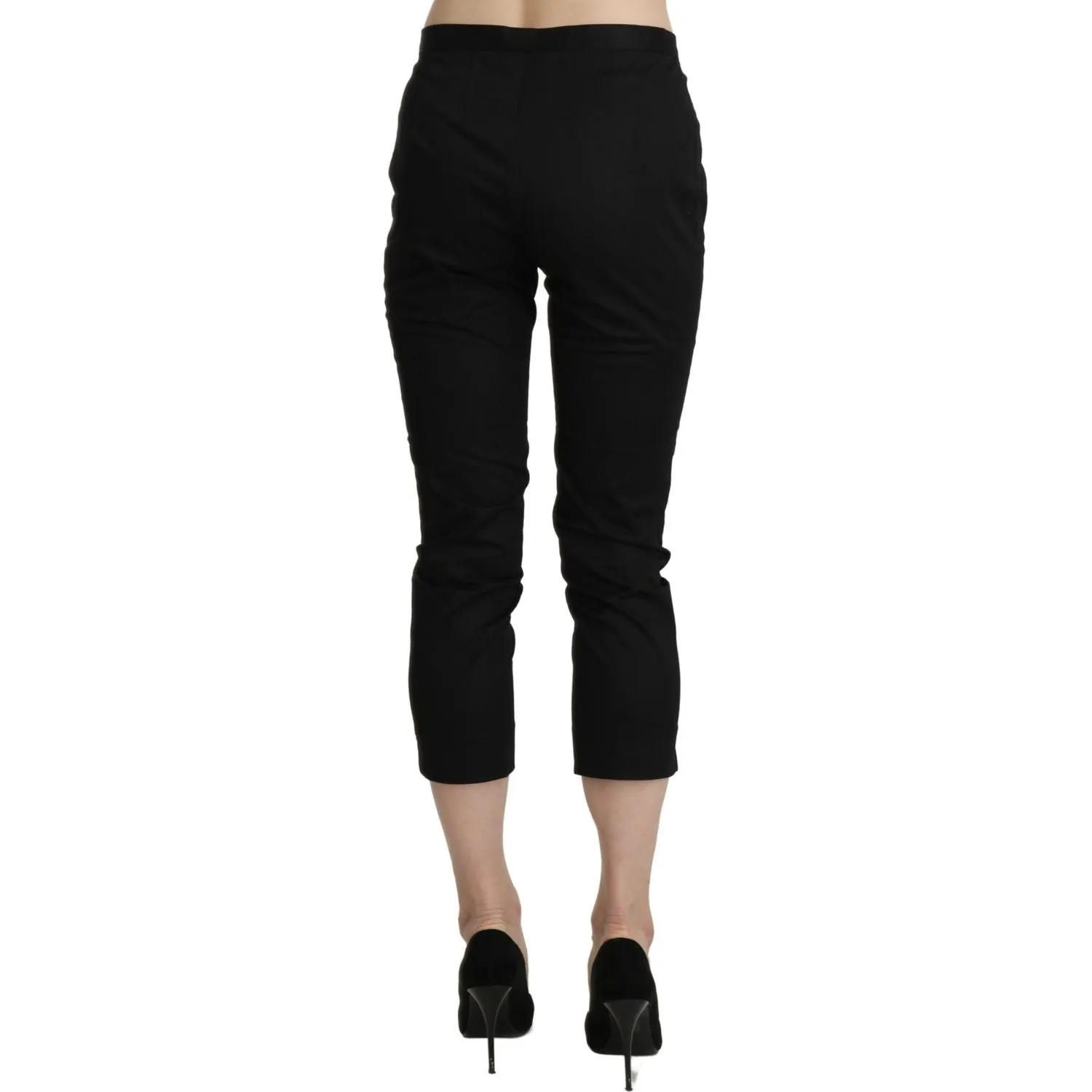 BENCIVENGA Elegant High Waist Skinny Cropped Pants