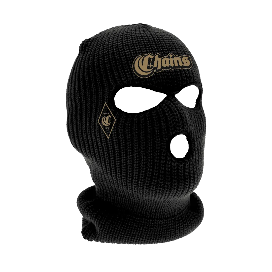 Chains - Logo Embroidered Balaclava - Black