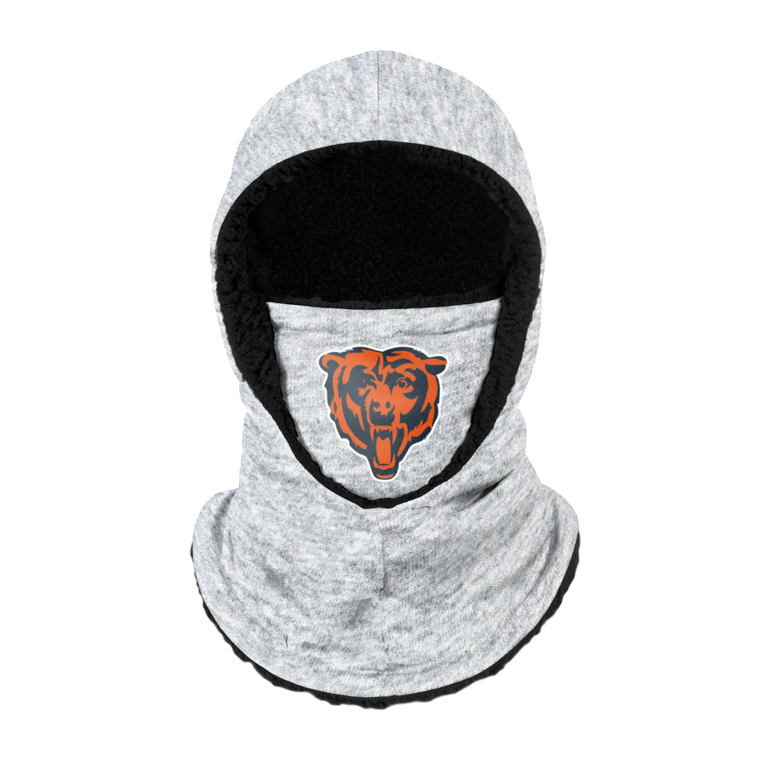 Chicago Bears NFL Heather Grey Big Logo Hooded Gaiter