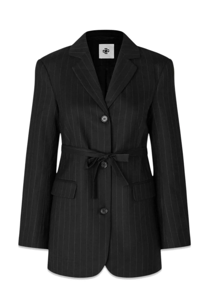 Chicago Blazer - Black Pinstripe