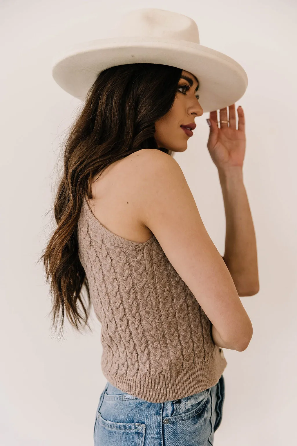 Danica Cable-knit Tank