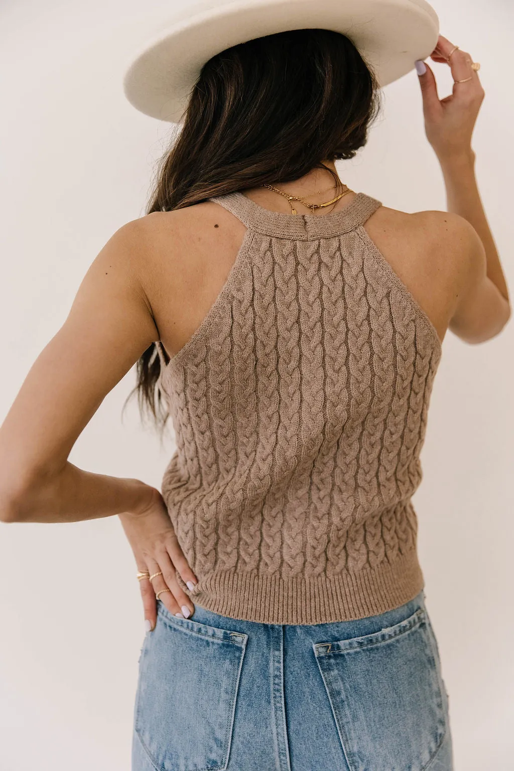 Danica Cable-knit Tank