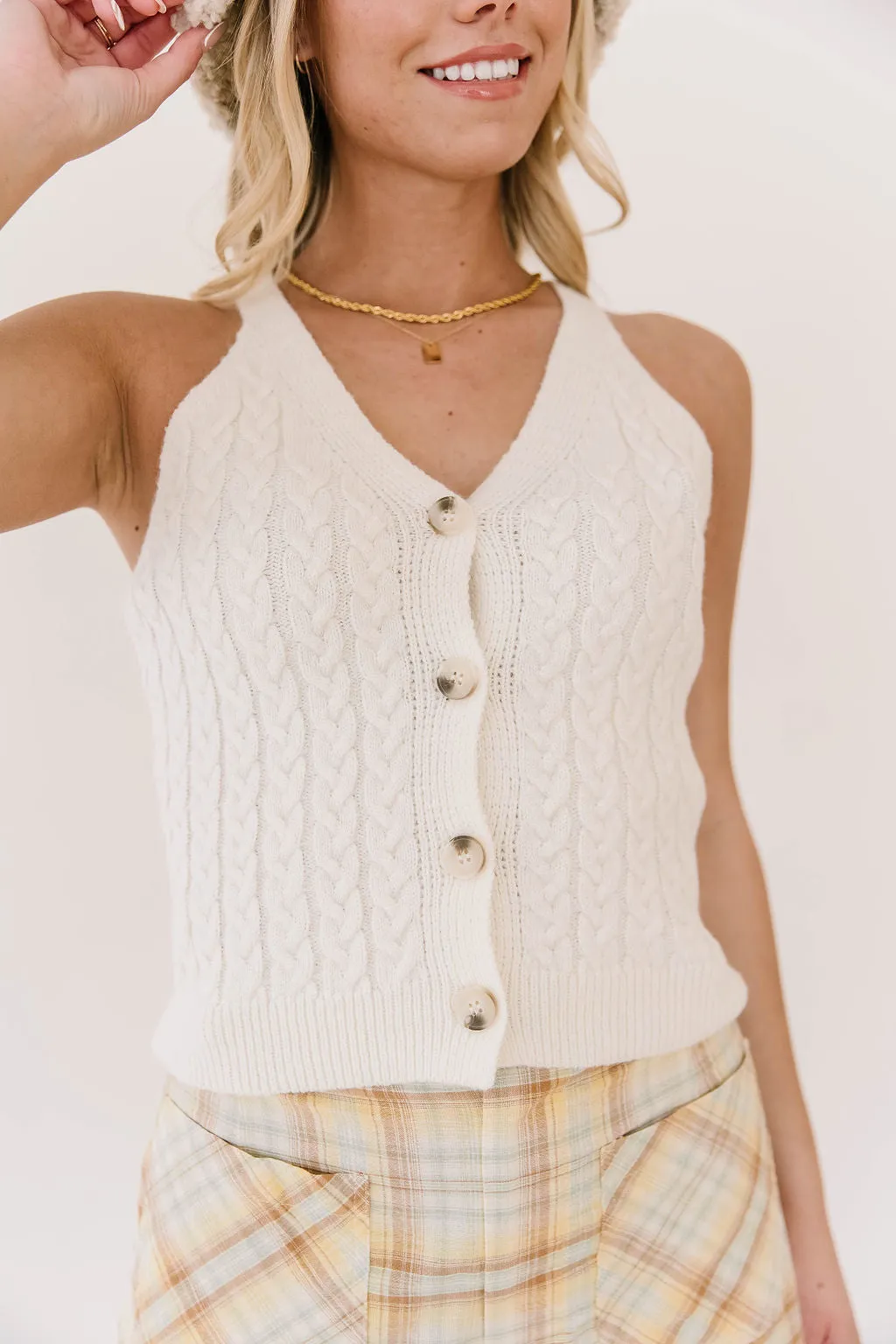 Danica Cable-knit Tank