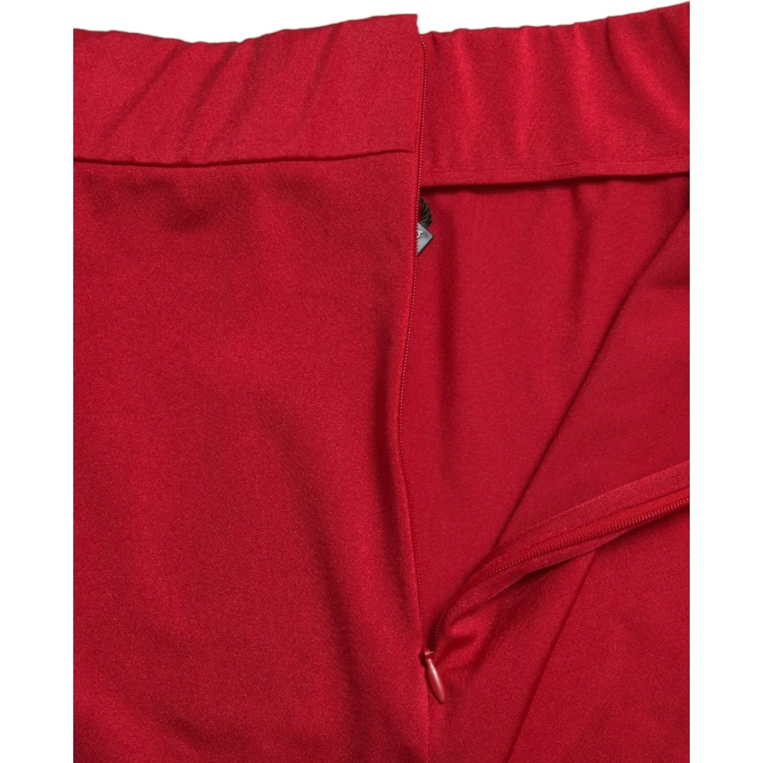 Dolce & Gabbana Chic Red High Waist Leggings Pants