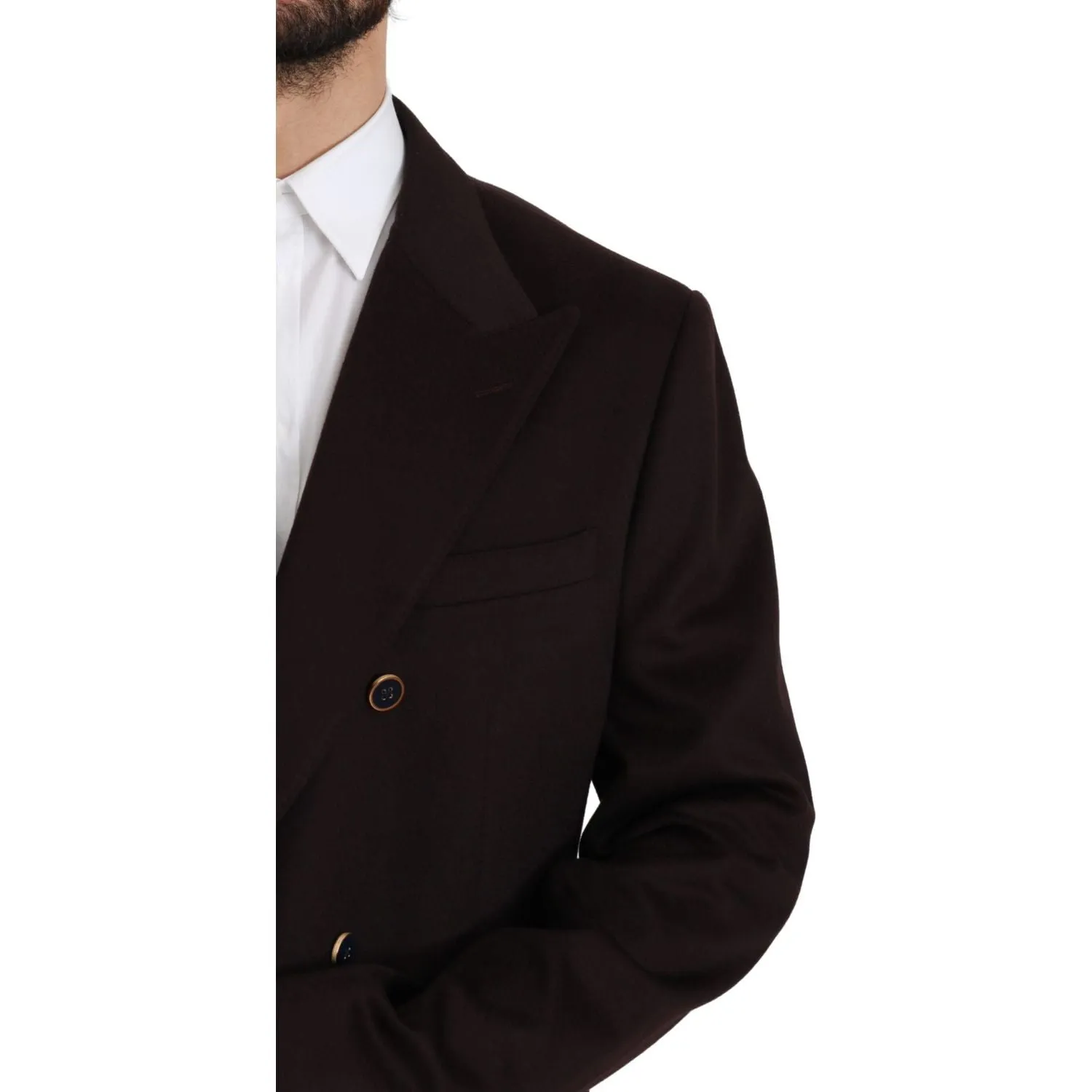 Dolce & Gabbana Elegant Bordeaux Taormina Cashmere Blazer