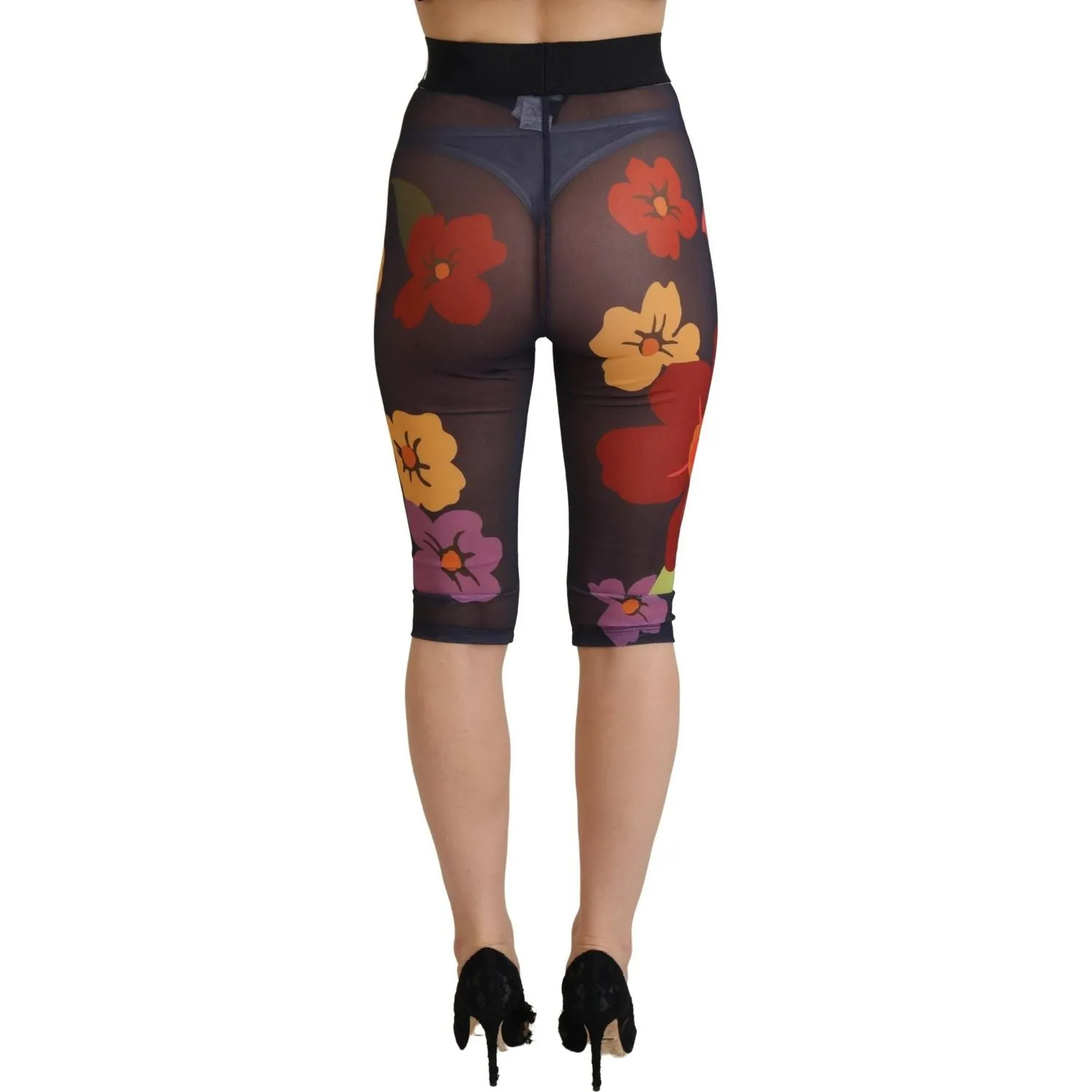 Dolce & Gabbana Elegant Floral Print High Waist Leggings