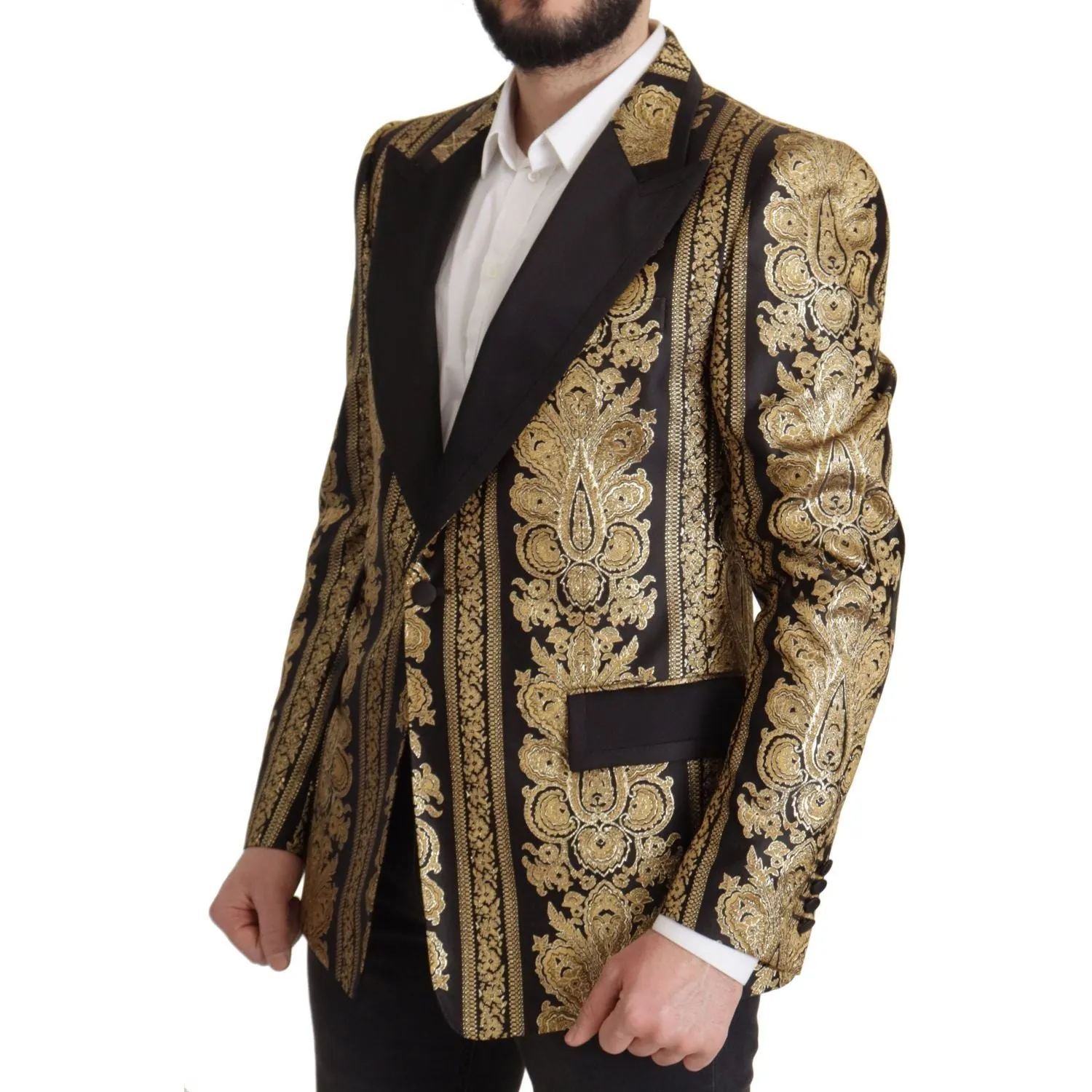 Dolce & Gabbana Elegant Single Breasted Jacquard Blazer