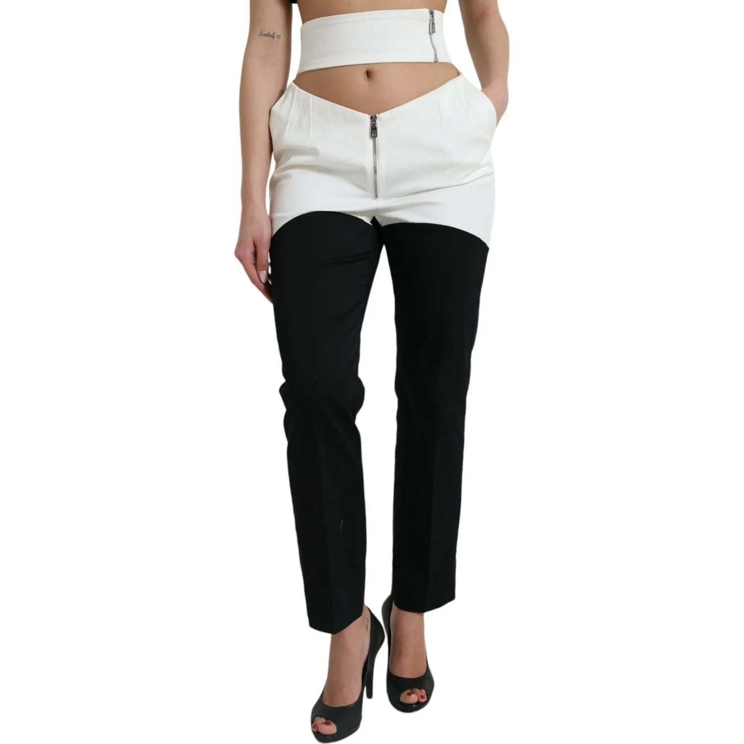 Dolce & Gabbana High Waist Tapered Chic Pants