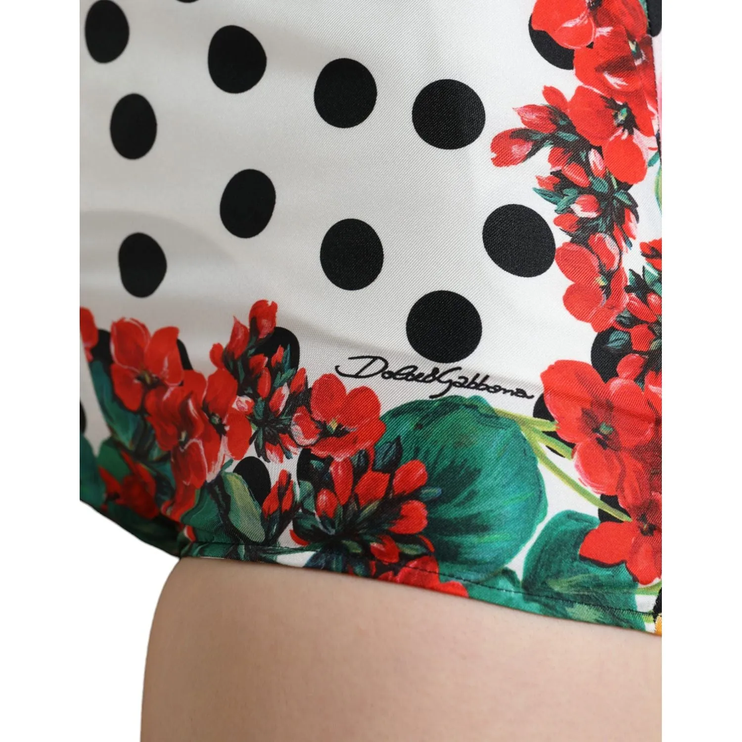 Dolce & Gabbana Multicolor Silk High Waist Hot Pants