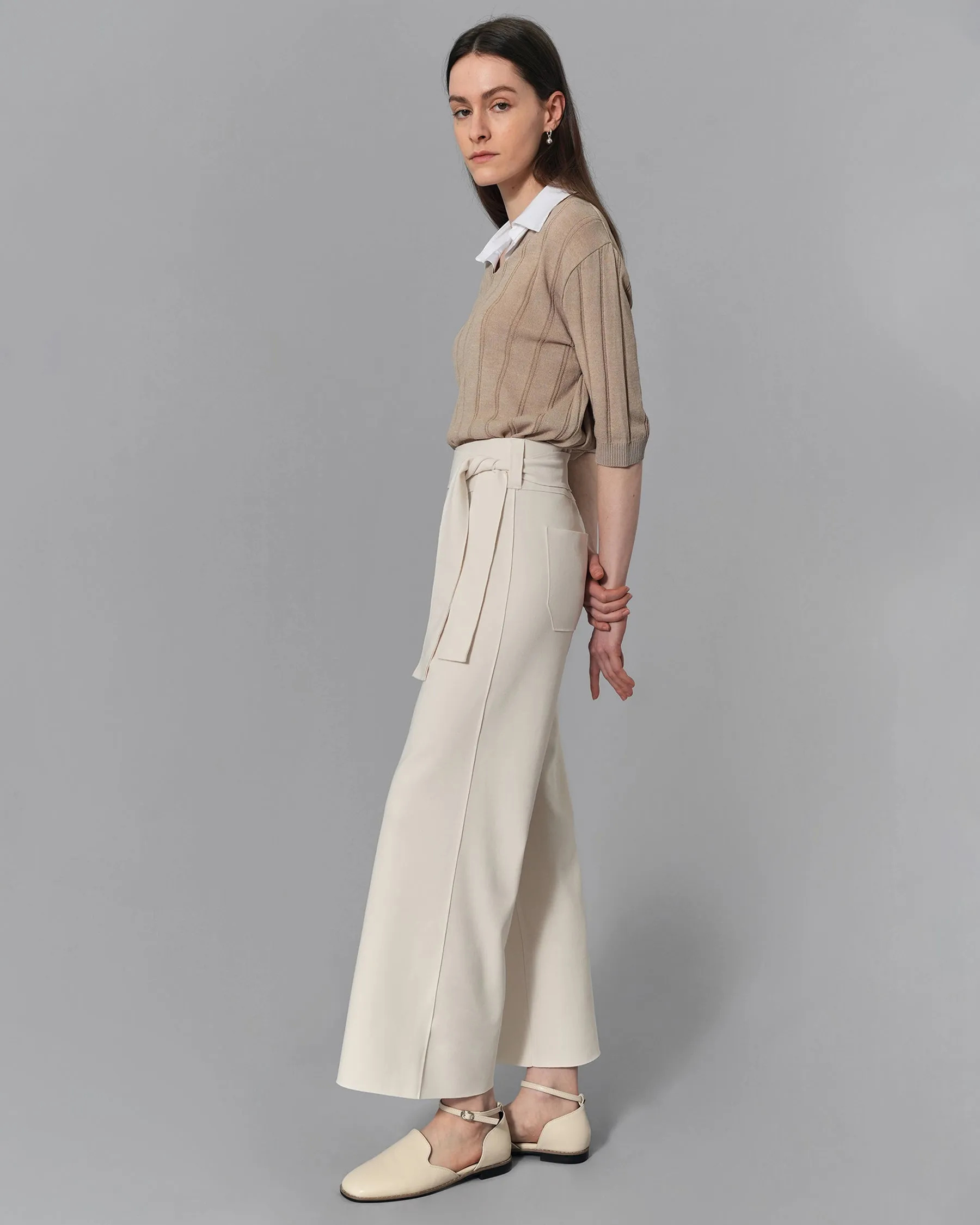 Elise Ribbon Tie Pants