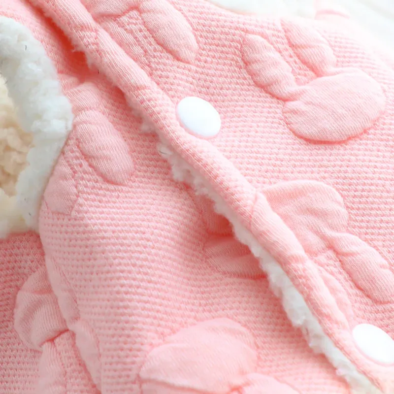 Faux Fur White & Pink Bunny Dress