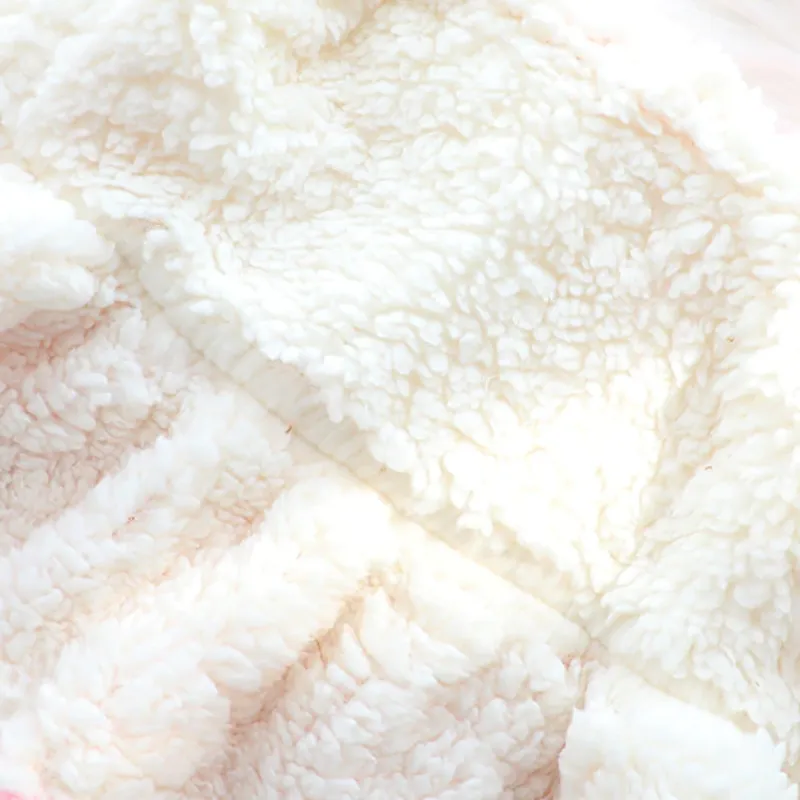 Faux Fur White & Pink Bunny Dress