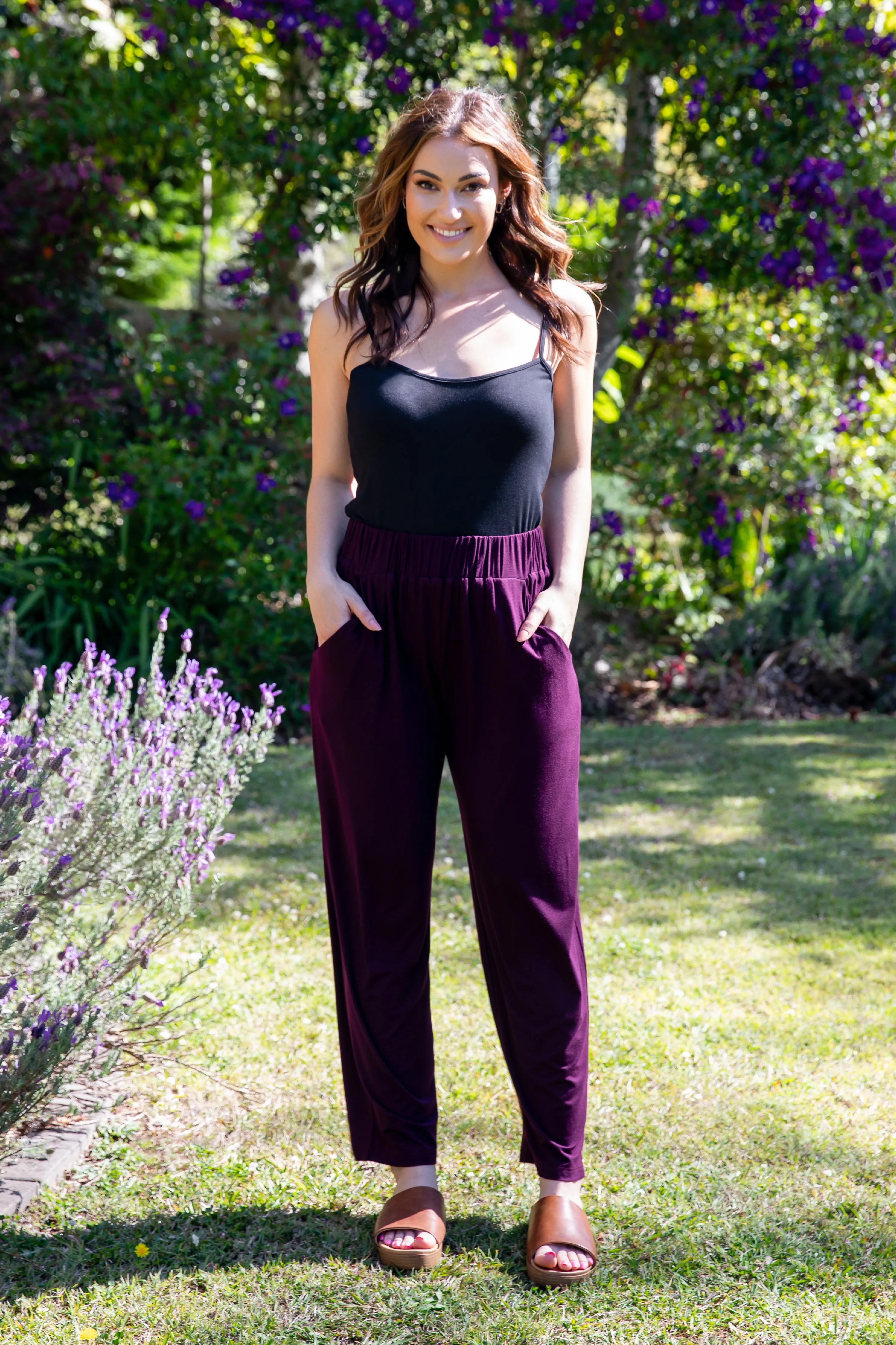 Frankie Pant | Berry | FINAL SALE