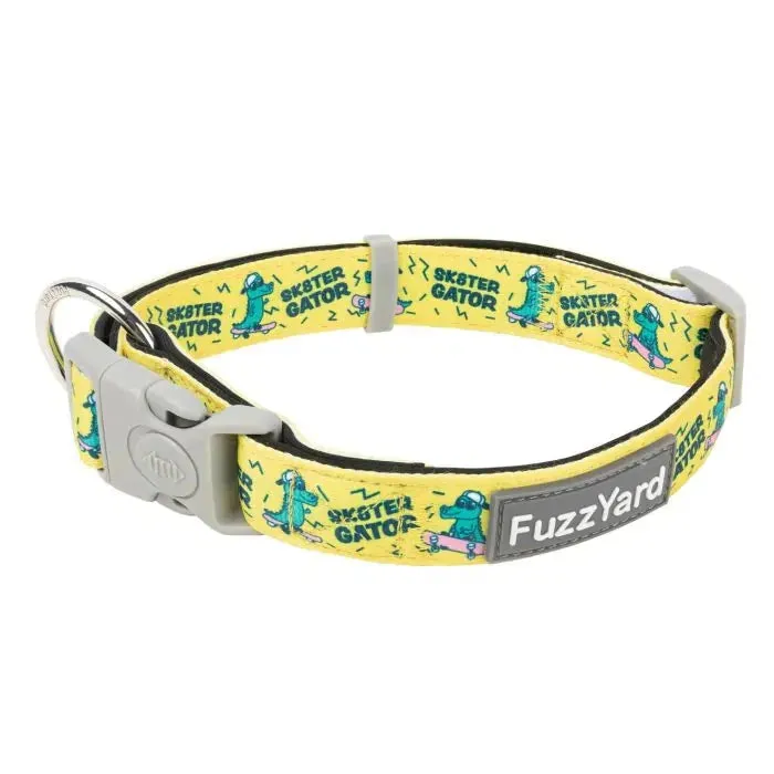 FuzzYard Sk8ter Gator Dog Collar Large