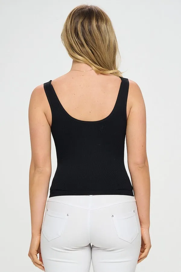 Go-To Reversible Ribbed Seamless Tank