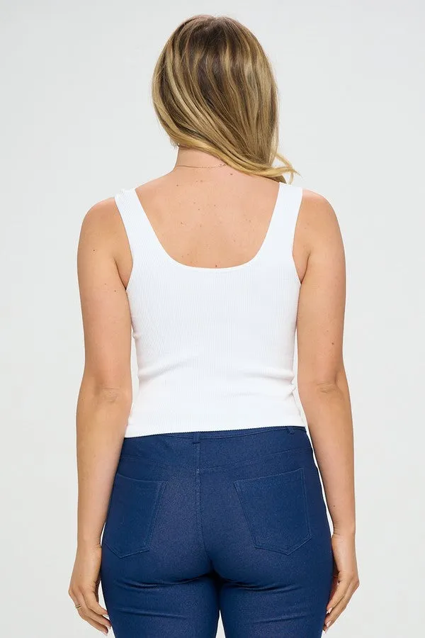 Go-To Reversible Ribbed Seamless Tank