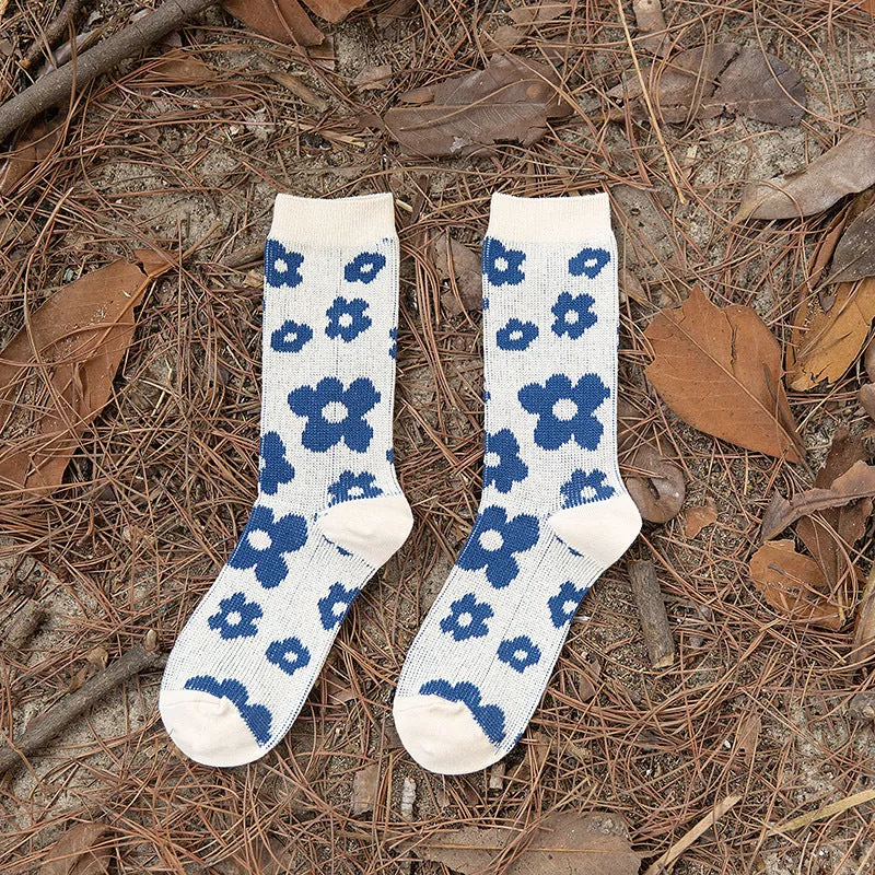 Gohobi Blue Cotton Socks