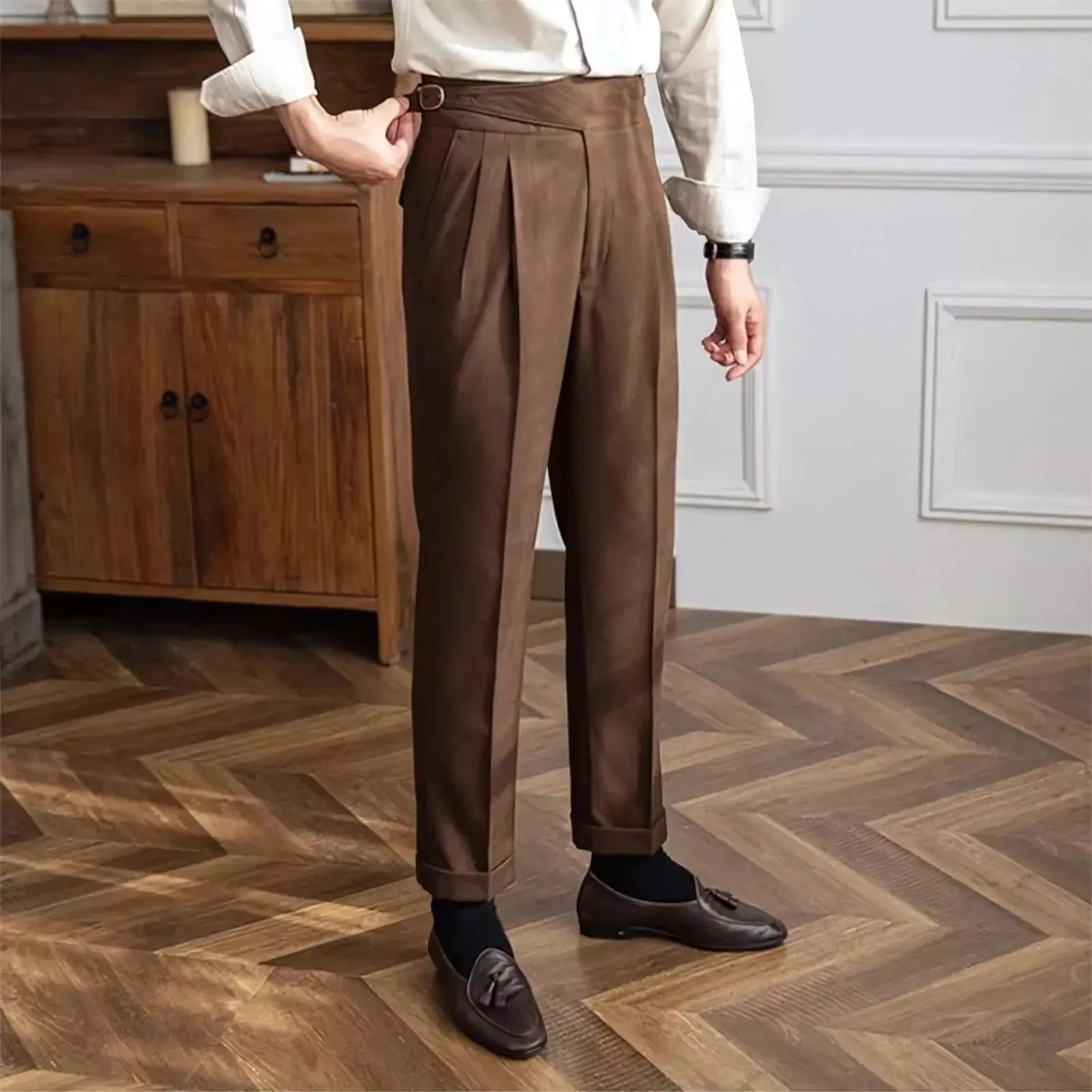 High-Waisted Cavalry Trousers