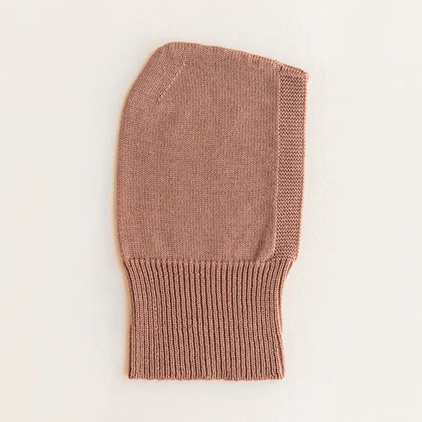 Hvid Knitted Balaclava Eddy - Terracotta