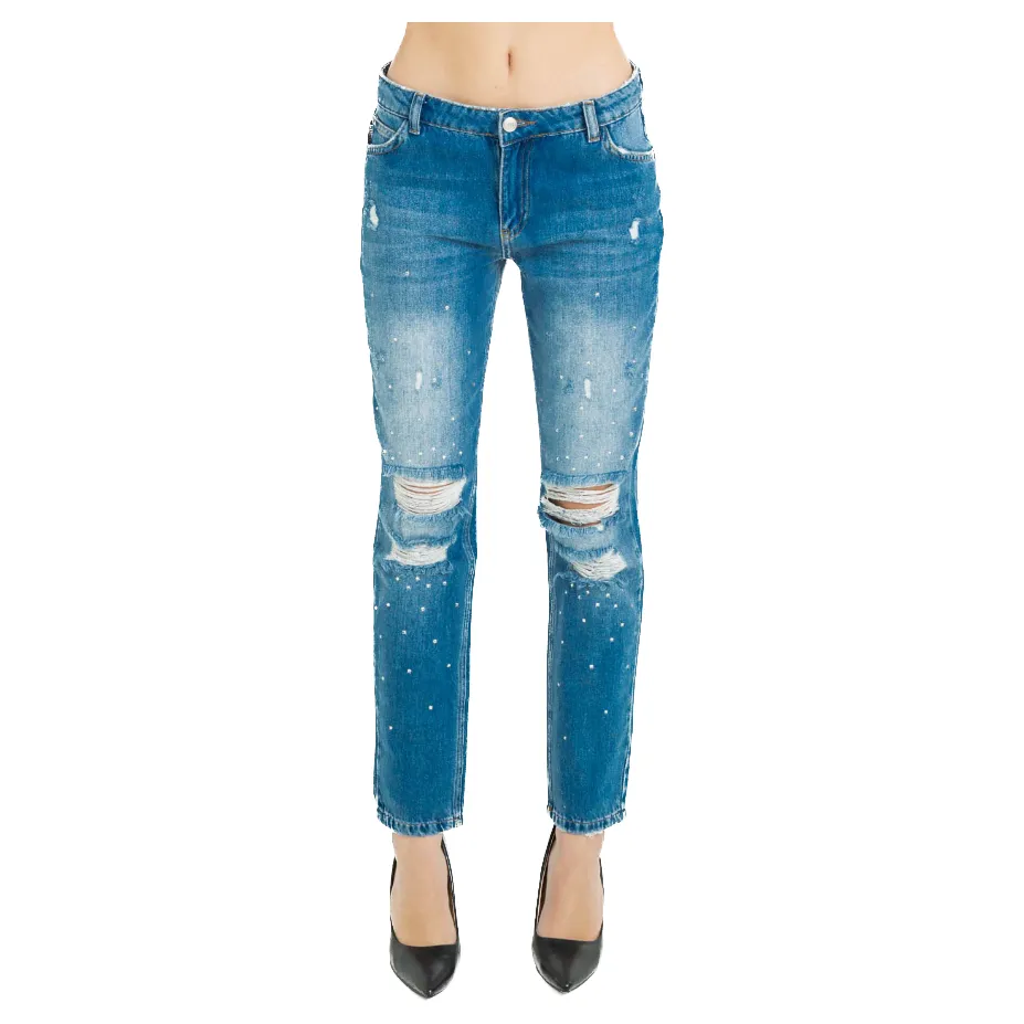 Imperfect Chic Distressed Straight Leg Jeans