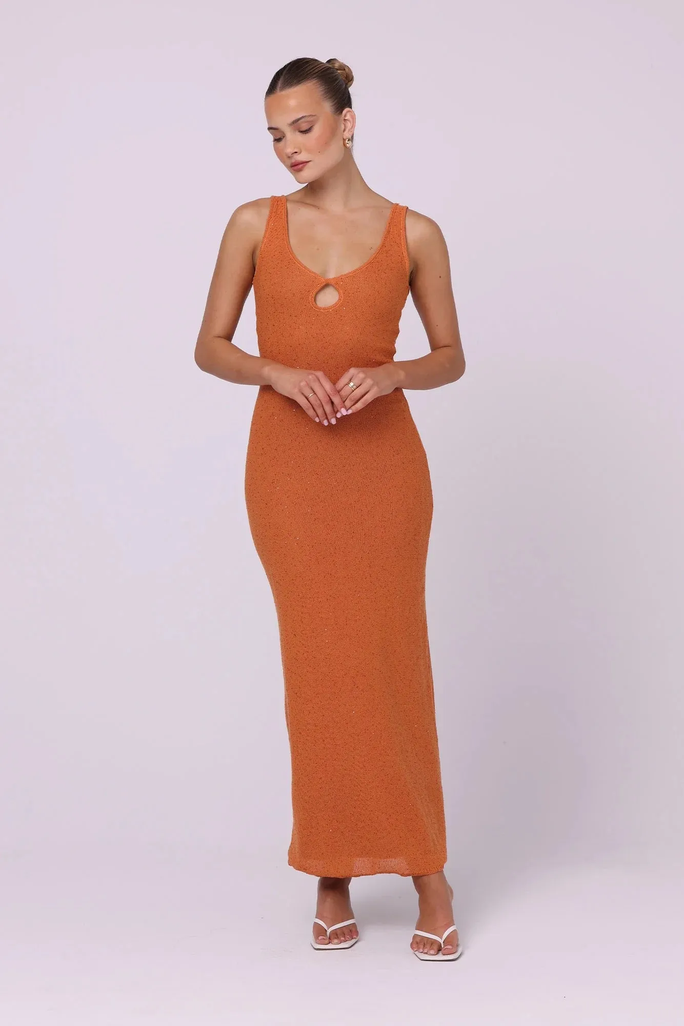 Isabelle Quinn - Marcella Sequin Maxi Dress Amber