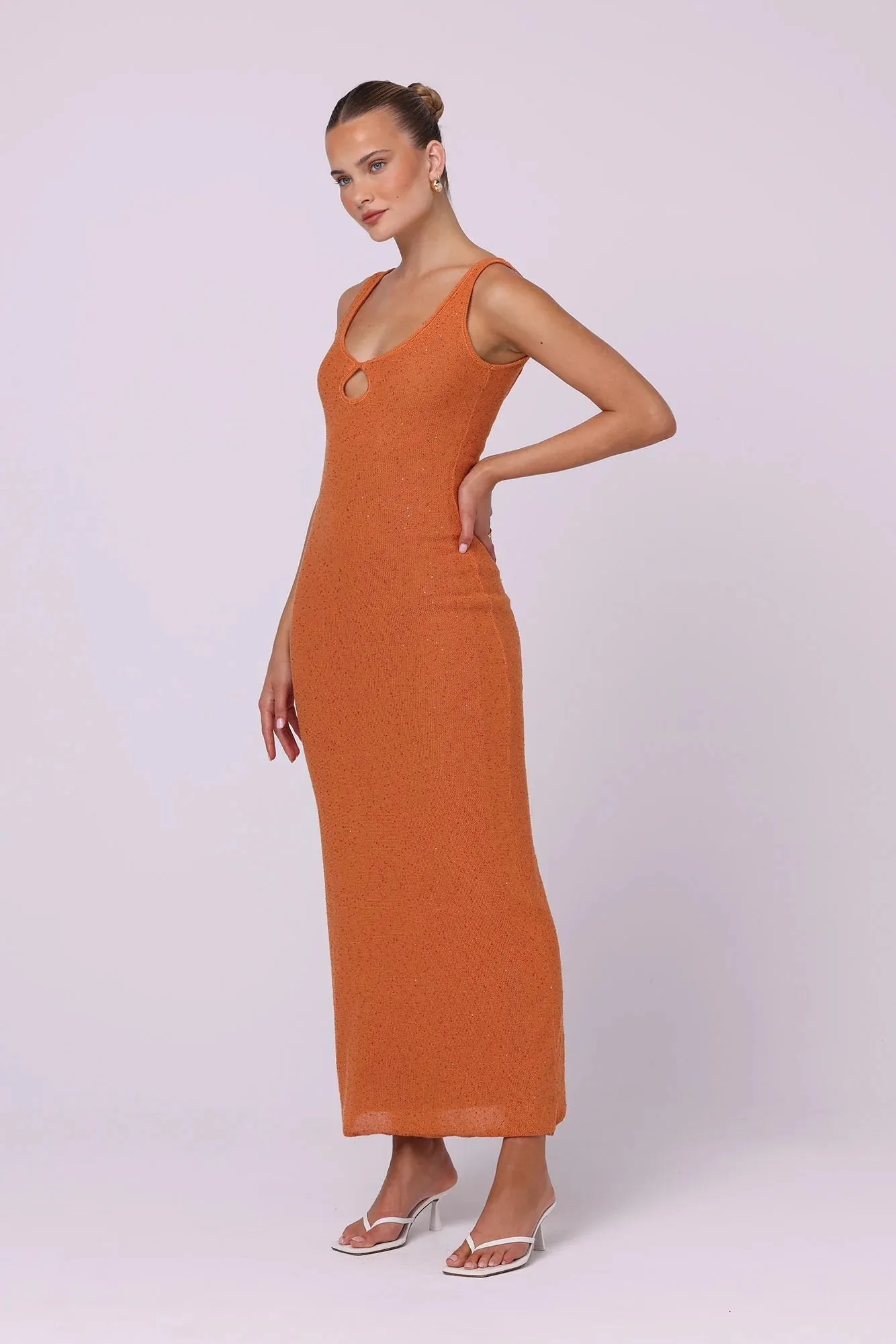 Isabelle Quinn - Marcella Sequin Maxi Dress Amber