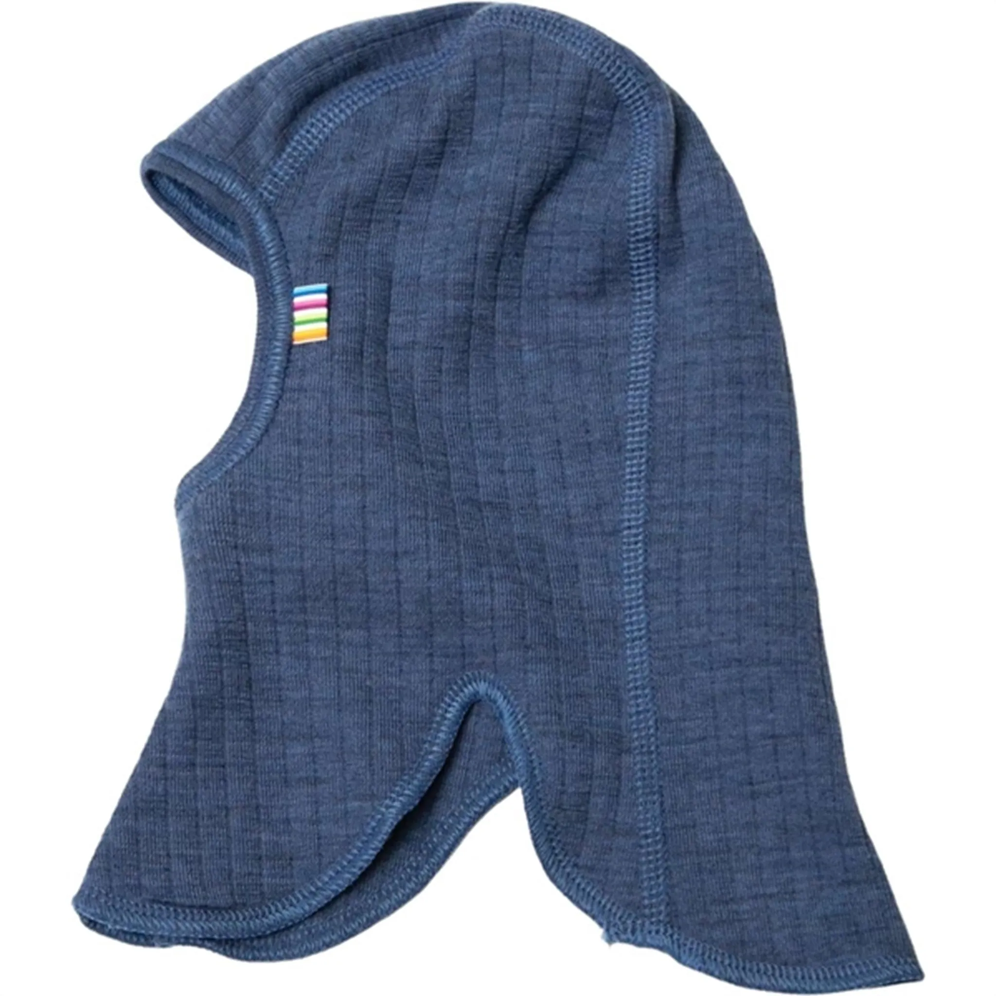 Joha Wool Blue Melange Balaclava 2-Layer