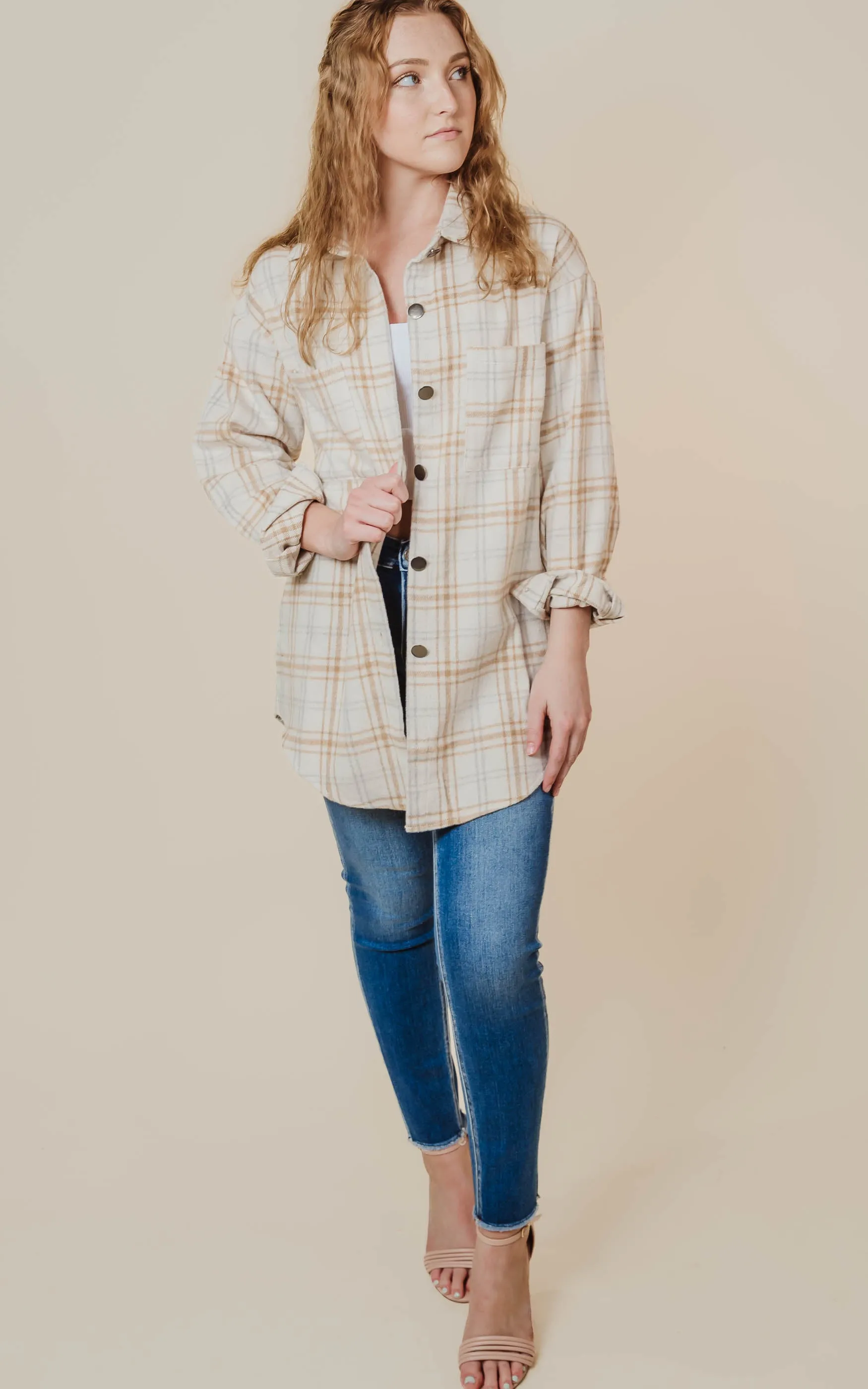 Just Another Plaid Shacket -Final Sale