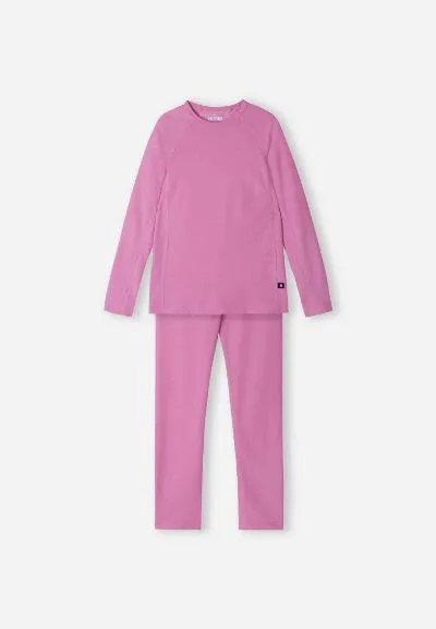 Kids Thermal Base Layer Set Lani Cold Pink