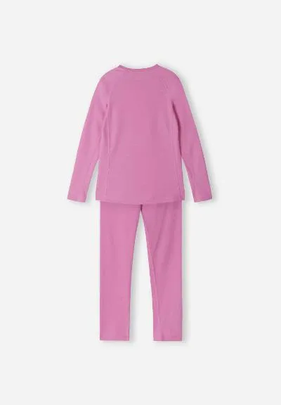 Kids Thermal Base Layer Set Lani Cold Pink