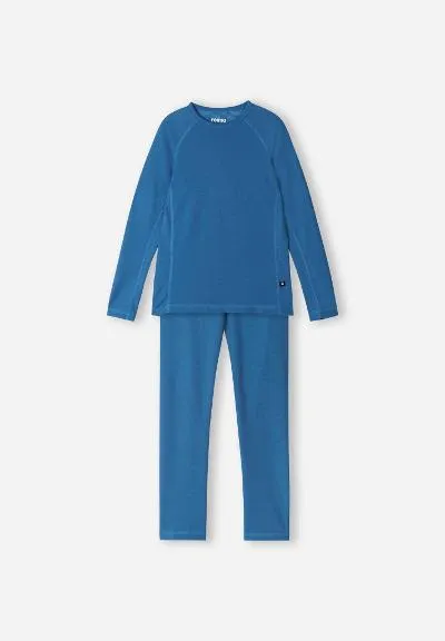 Kids Thermal Base Layer Set Lani Soft Navy