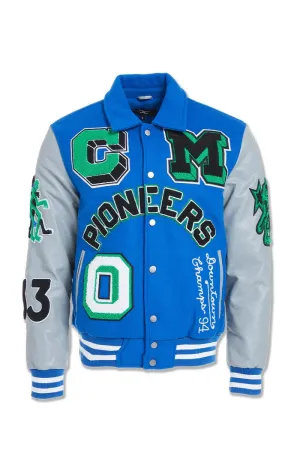 Legacy Edition Mens Varsity Jacket (Royal) - 91650RYL