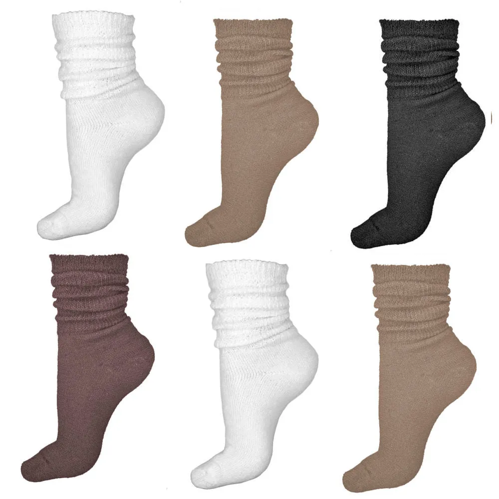 Lightweight Slouch Socks, Crew Length