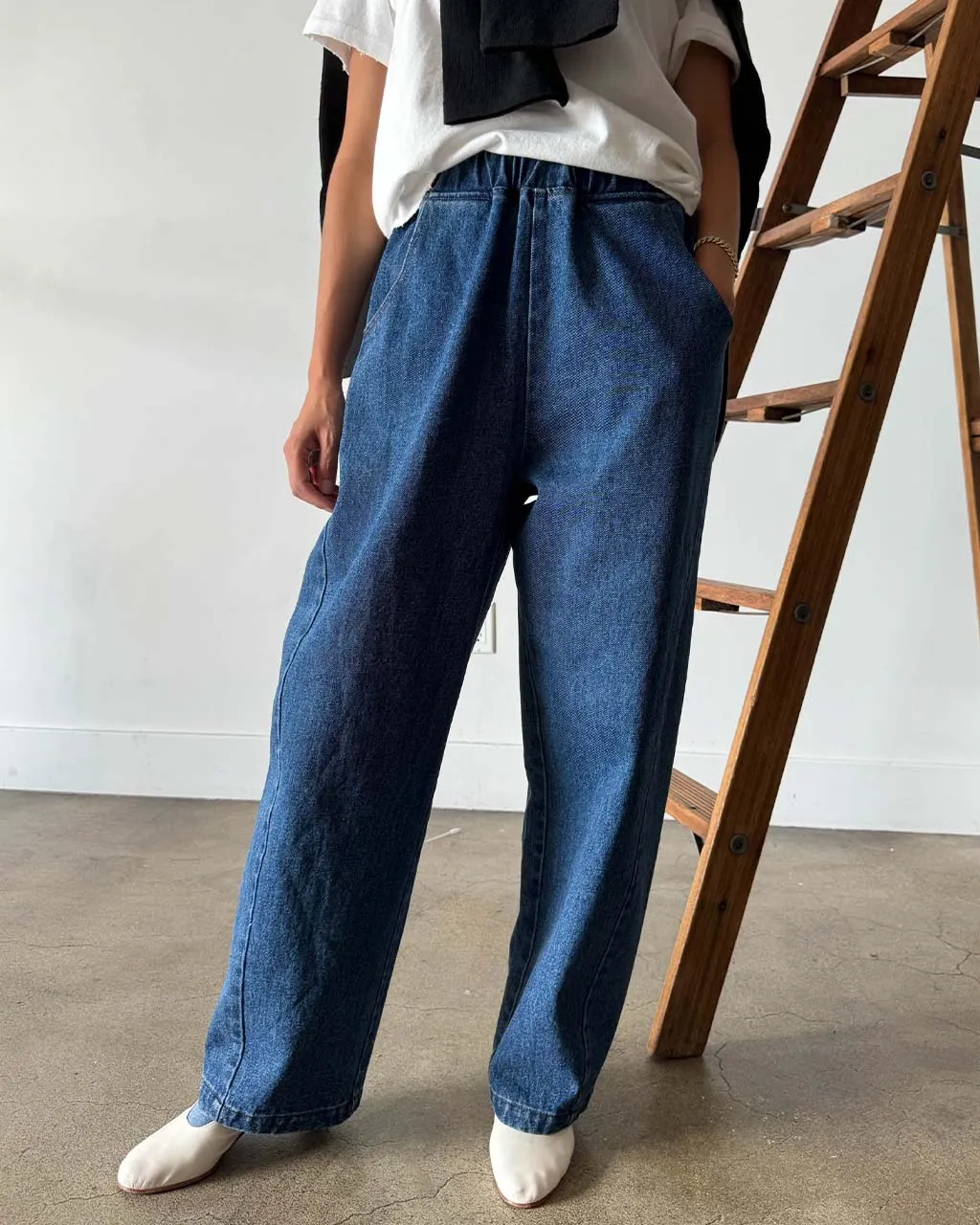 Long Arc Pants - Blue Denim