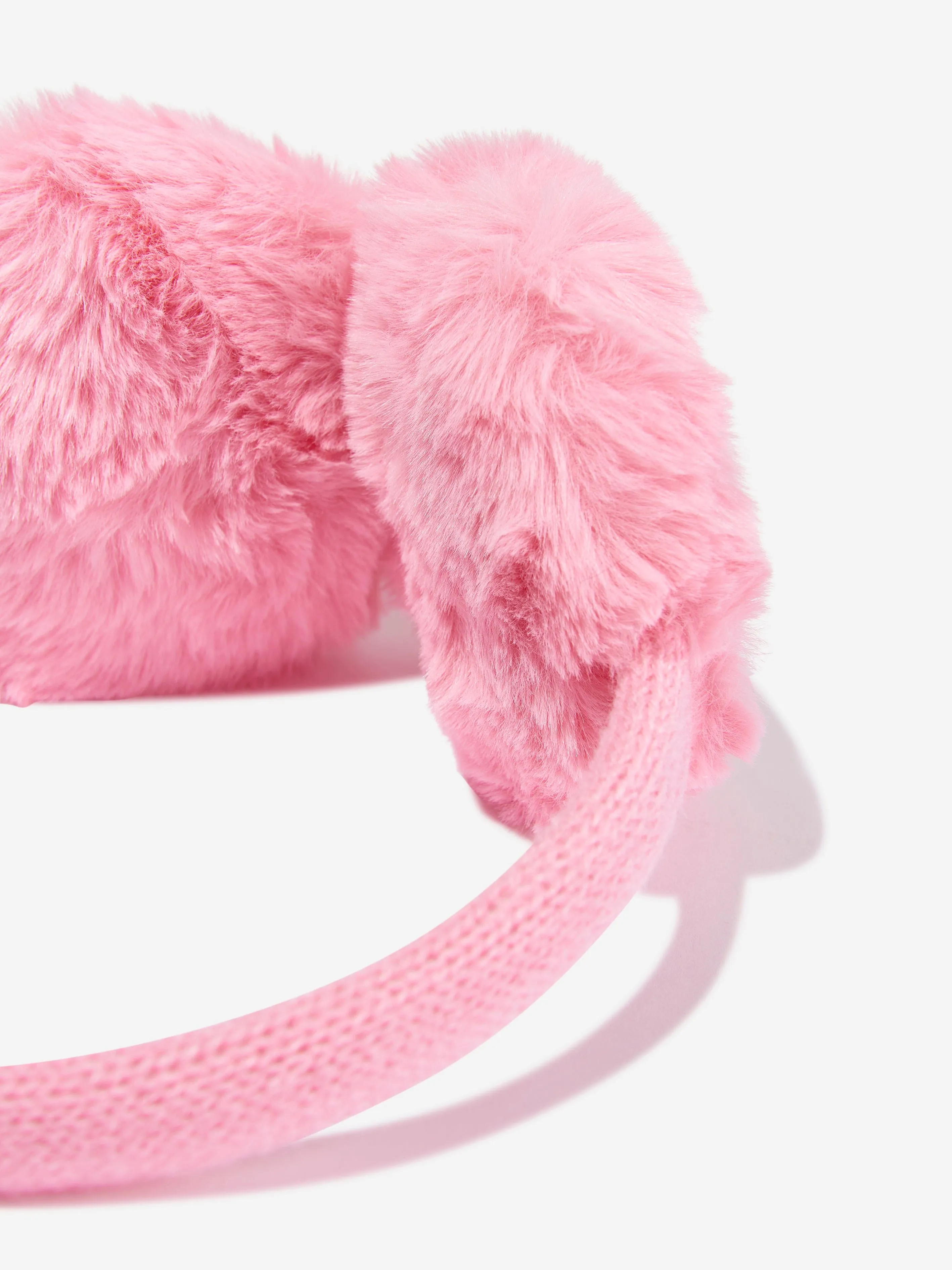 MC2 Saint Barth Girls Fur Earmuffs in Pink