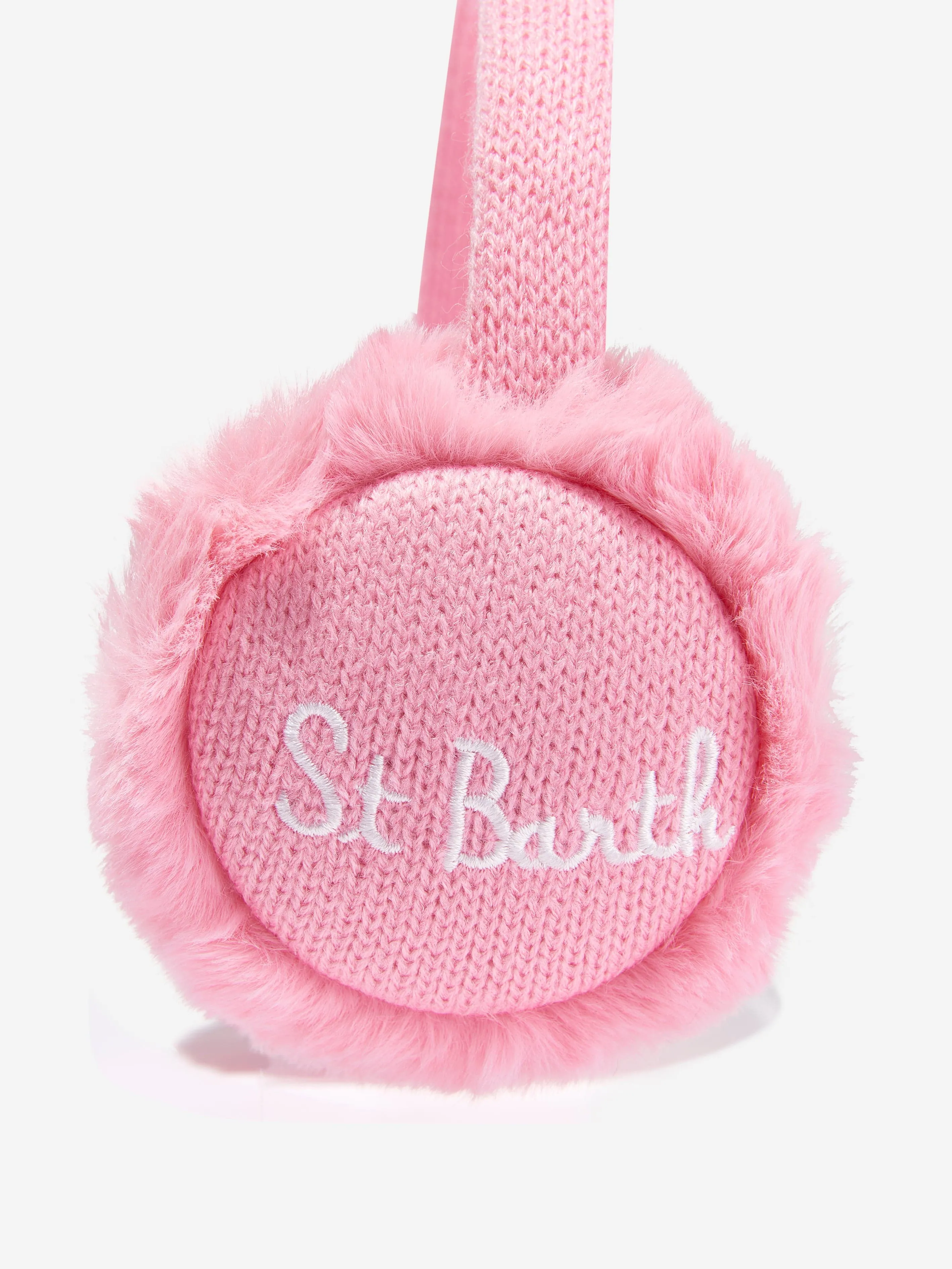 MC2 Saint Barth Girls Fur Earmuffs in Pink