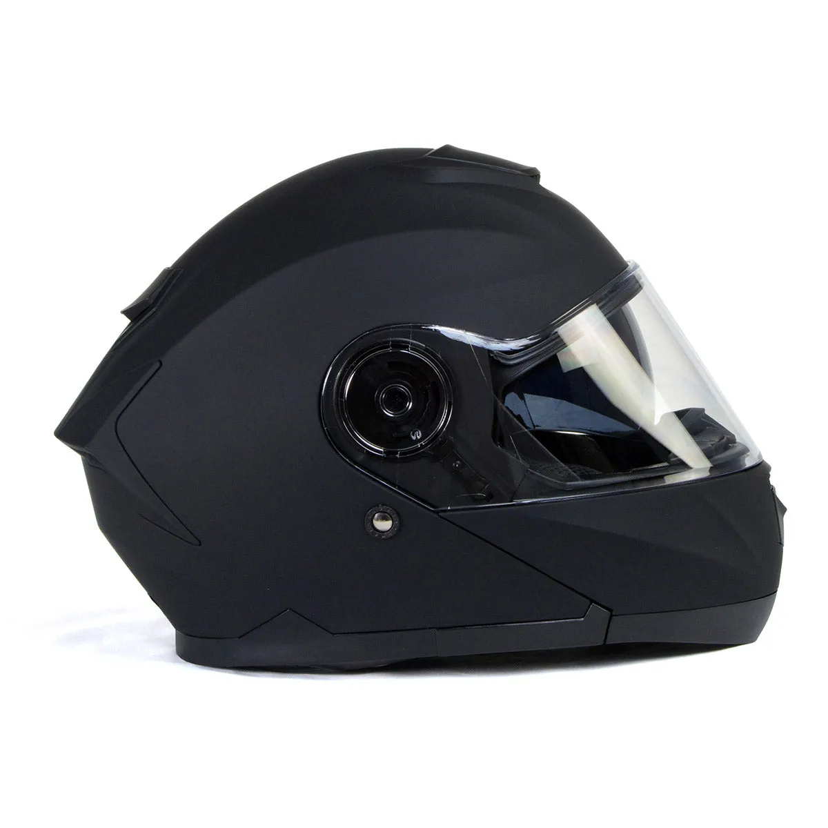 Milwaukee Helmets MPH9814DOT 'Breeze' Flat Black Modular Helmet for Men and Women Biker w/ MP7922FMSET Heated Balaclava Bundle