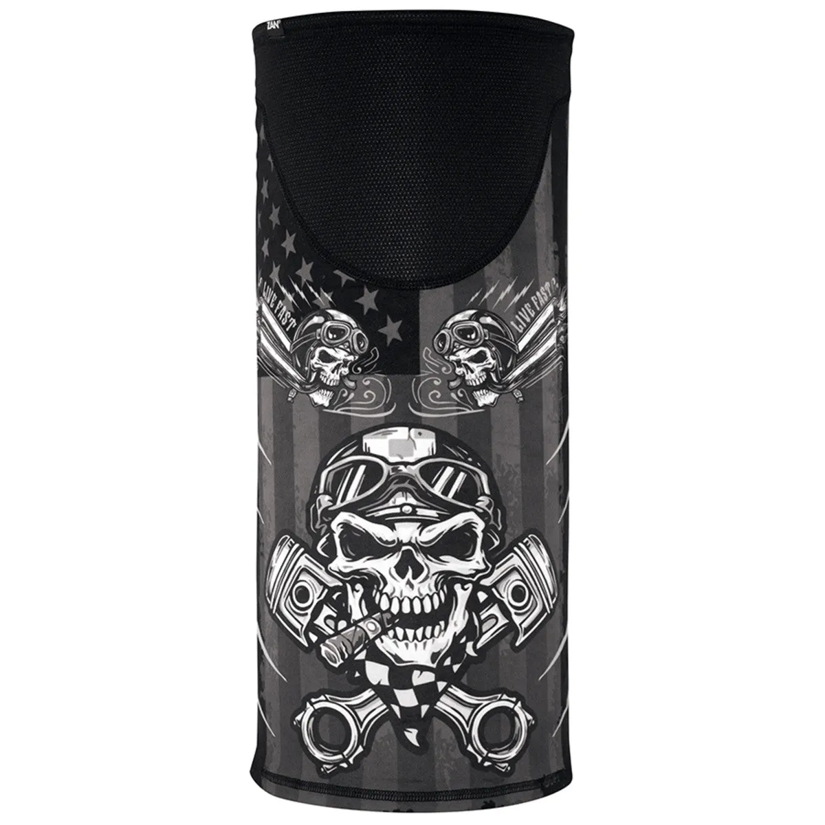 Motley Tube BIker Skull