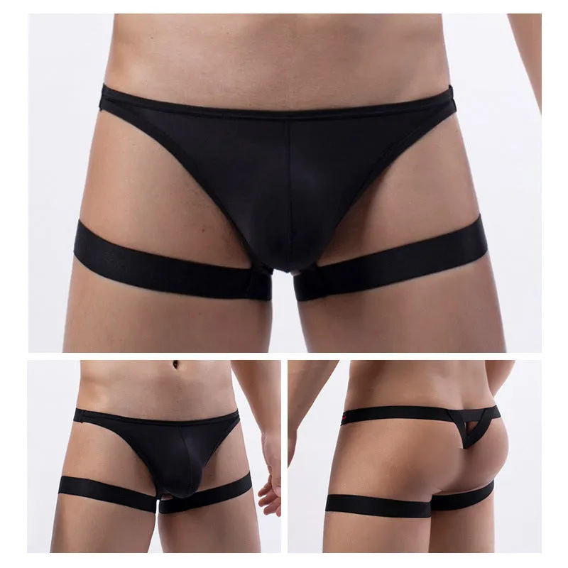 Newest Strap Style Ice Silk Men's Thong