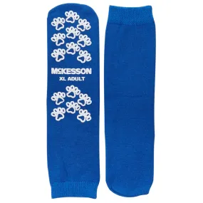 Non Skid Patient Socks X-Large Size, Royal Blue