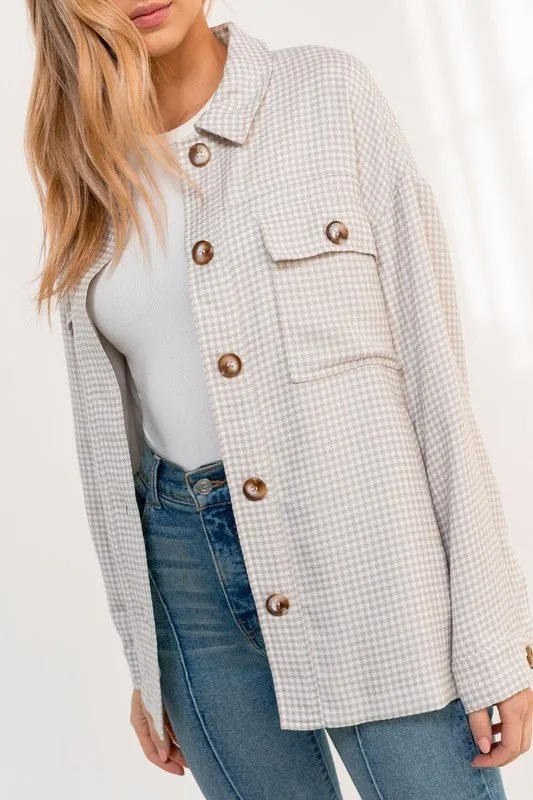 Oversized Button-Down Jacket